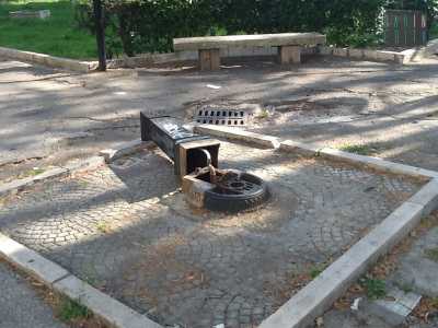 Fontana abbattuta ...